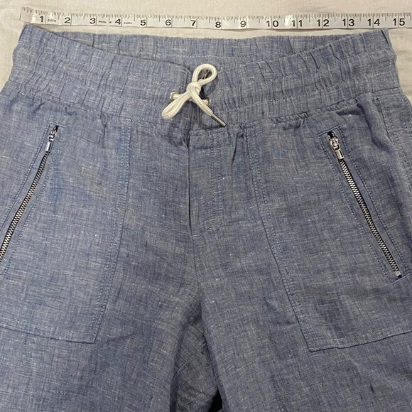 Athleta Cabo Linen Wide Leg Chambray Pant Size‎ 0 - Picture 6 of 8